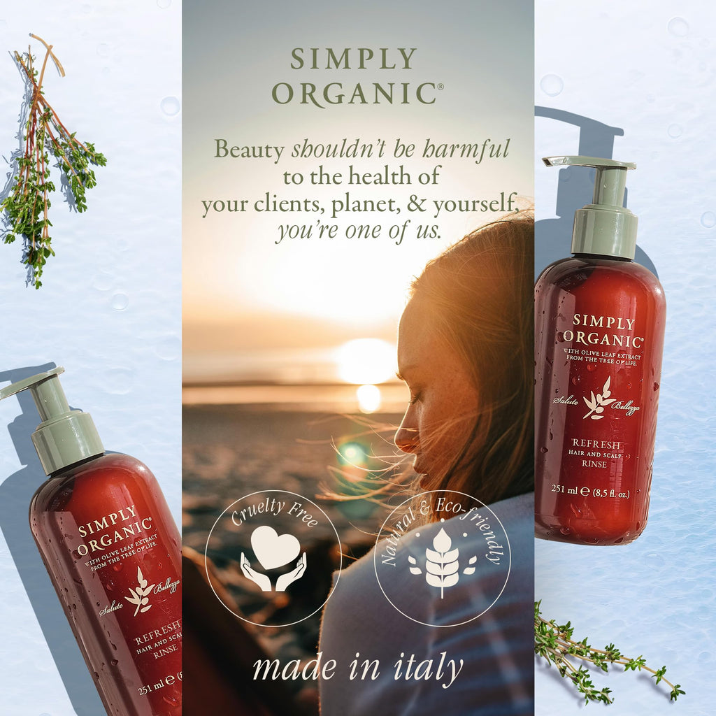 SIMPLY ORGANIC Hair Detox Clarifying Deep Conditioner Scalp Rinse | All-Natural, Cruelty-Free, Made in Italy