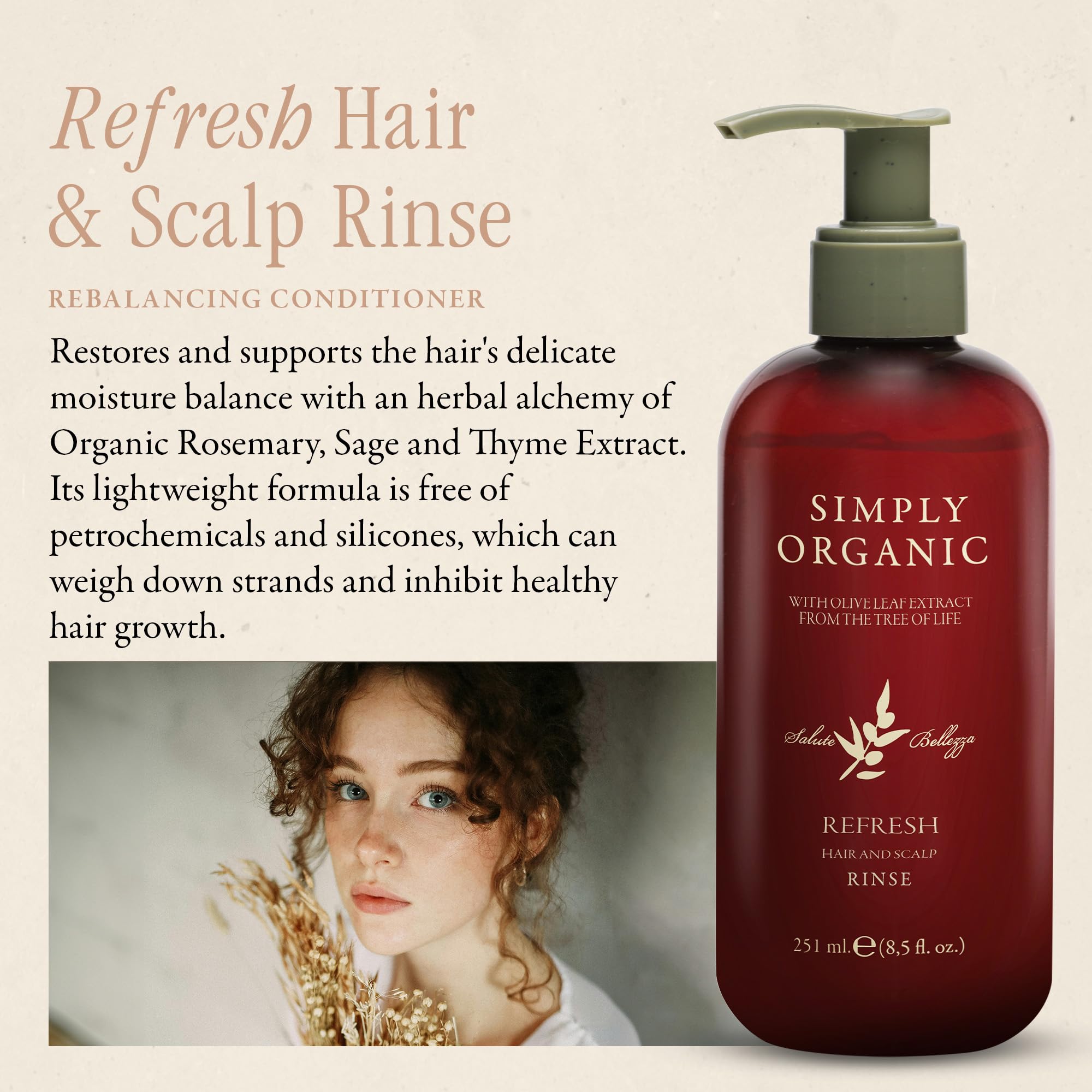 SIMPLY ORGANIC Hair Detox Clarifying Deep Conditioner Scalp Rinse | All-Natural, Cruelty-Free, Made in Italy