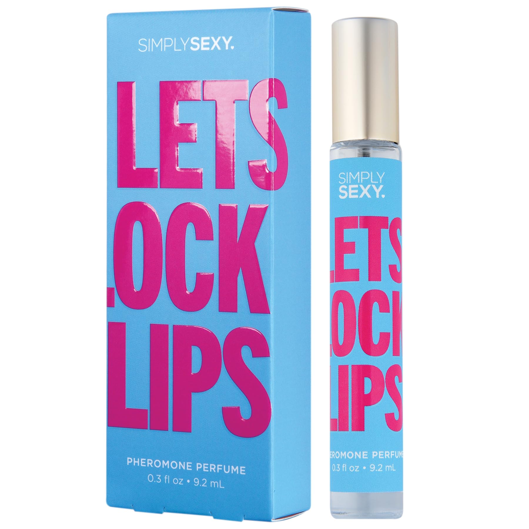 SIMPLY SEXY Affirmations Lets Lock Lips Pheromone Perfume – Soft Floral Body Spray for Women, 0.3 fl oz