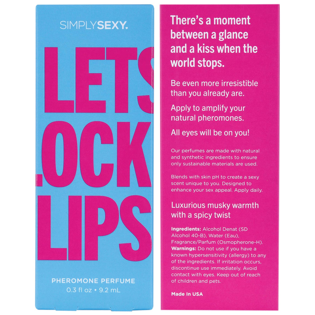 SIMPLY SEXY Affirmations Lets Lock Lips Pheromone Perfume – Soft Floral Body Spray for Women, 0.3 fl oz