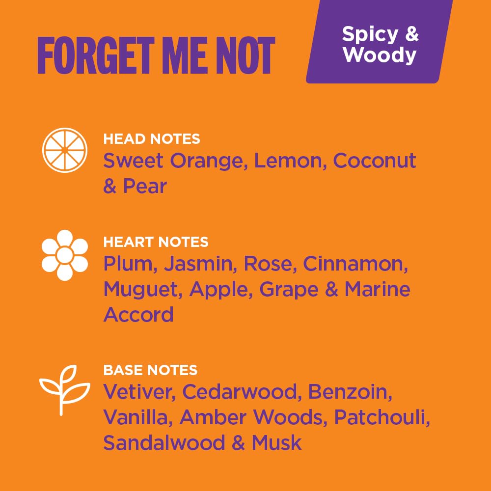 SIMPLY SEXY Forget Me Not Pheromone Perfume – Warm Spiced Woody Fragrance for Women – 0.3 fl oz Travel Size
