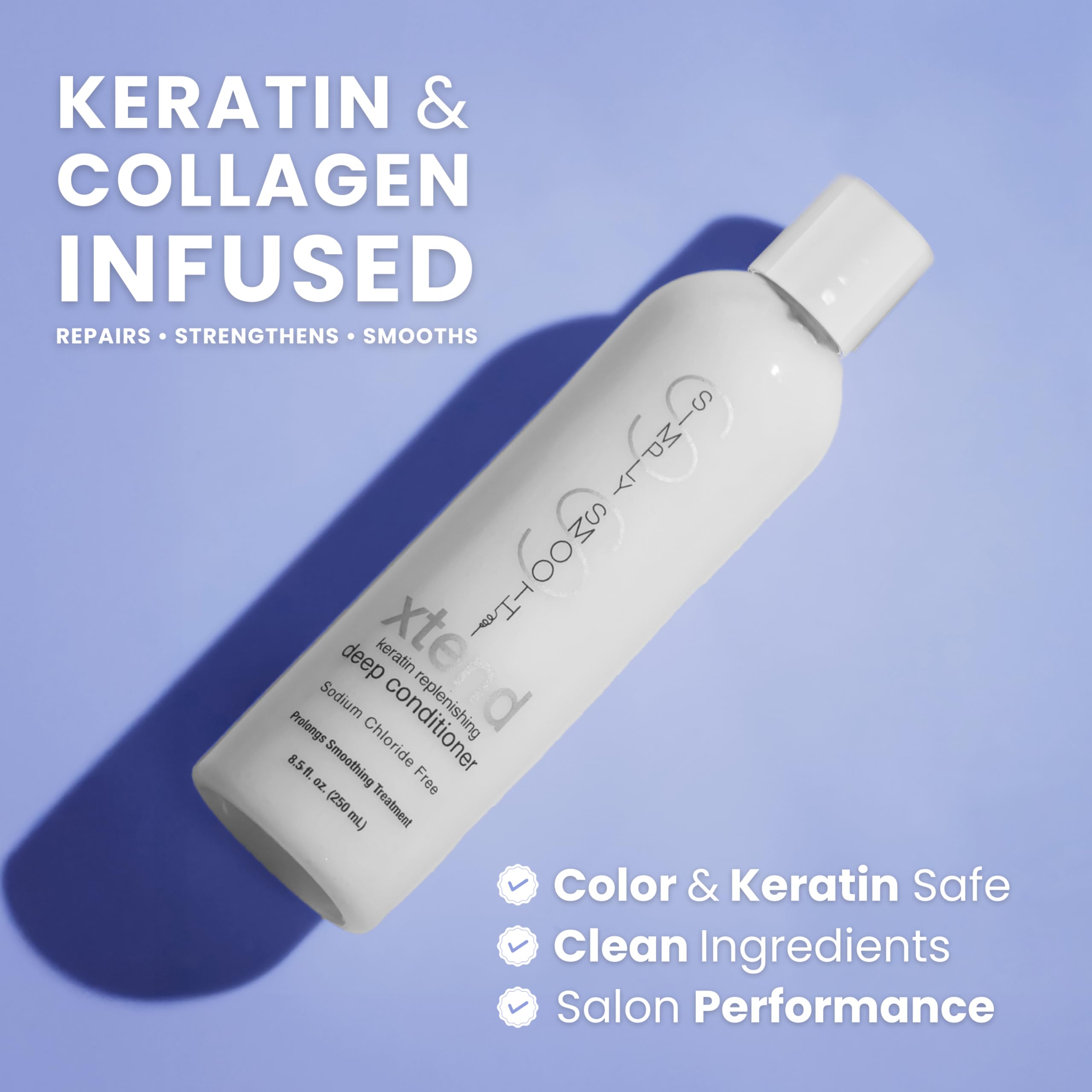 SIMPLY SMOOTH Xtend Keratin Deep Conditioner – Lightweight Hydration for Dry, Damaged, and Color-Treated Hair