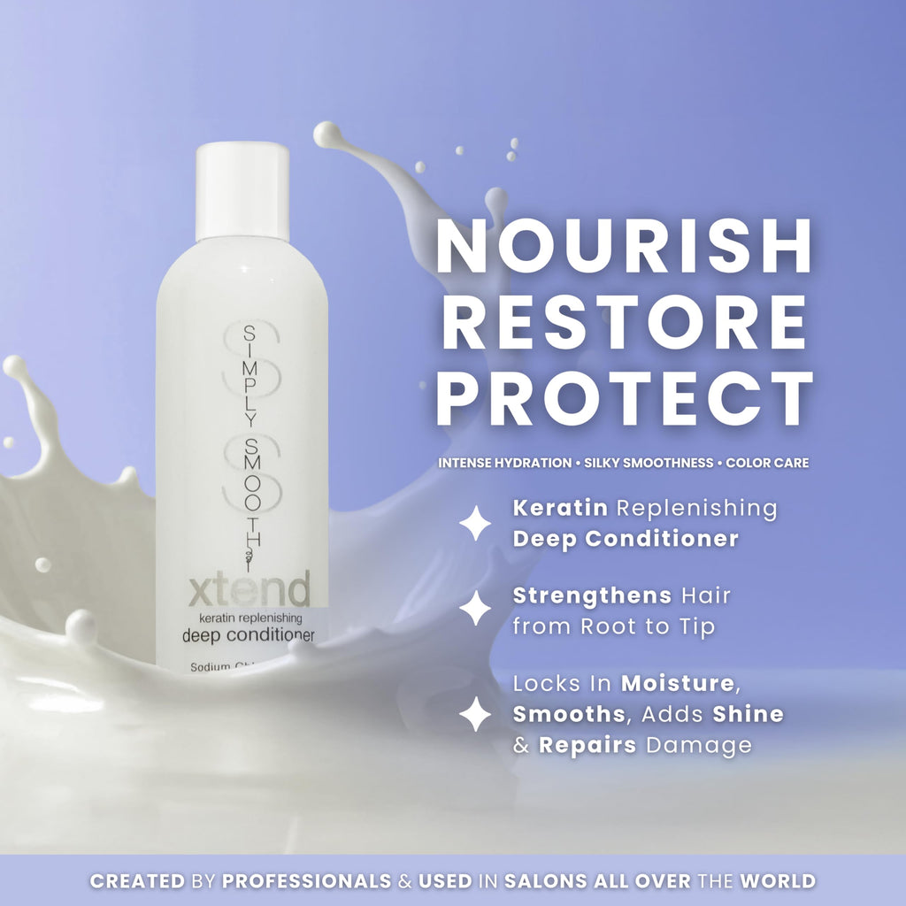SIMPLY SMOOTH Xtend Keratin Deep Conditioner – Lightweight Hydration for Dry, Damaged, and Color-Treated Hair