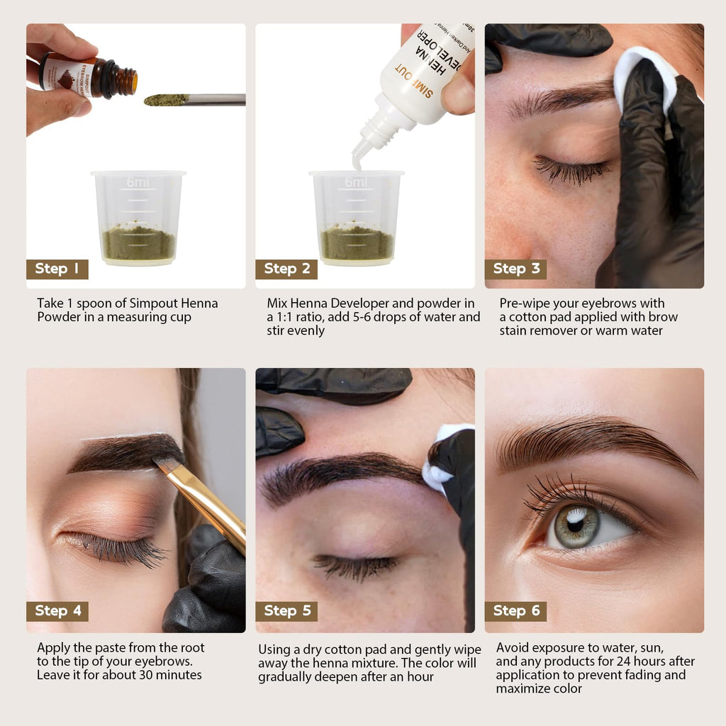 Simpout Henna Kit Black – Natural, Long-Lasting Spot Color for Hair | Salon Grade, Vegan & Cruelty-Free