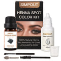 Simpout Henna Kit Black – Natural, Long-Lasting Spot Color for Hair | Salon Grade, Vegan & Cruelty-Free