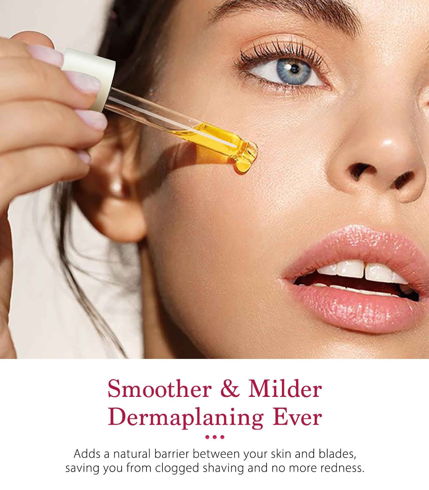SINAHET Dermaplaning Oil – Natural Moisturizing Shave for Face & Body (Jojoba, Tea Tree, Grapeseed, Vitamin E)