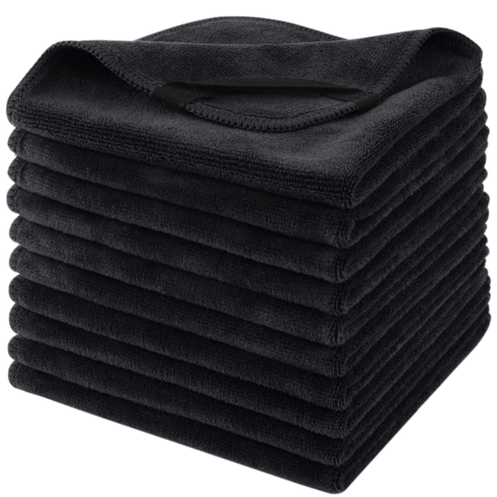 SINLAND Microfiber Facial Cloths – Fast Drying 12x12 Washcloths for Gentle Makeup Removal