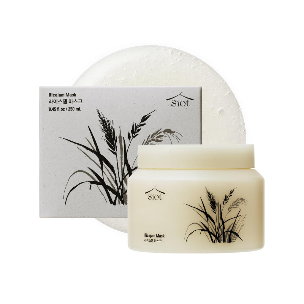 SIOT Rice Jam Mask 8.45 oz – Korean Icheon Rice Face & Body Mask for Deep Cleansing & Hydration