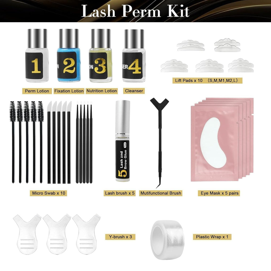 Siripine Eyelash Lift Kit – DIY Lash Perm Set for Natural Curl & Long-Lasting Lift