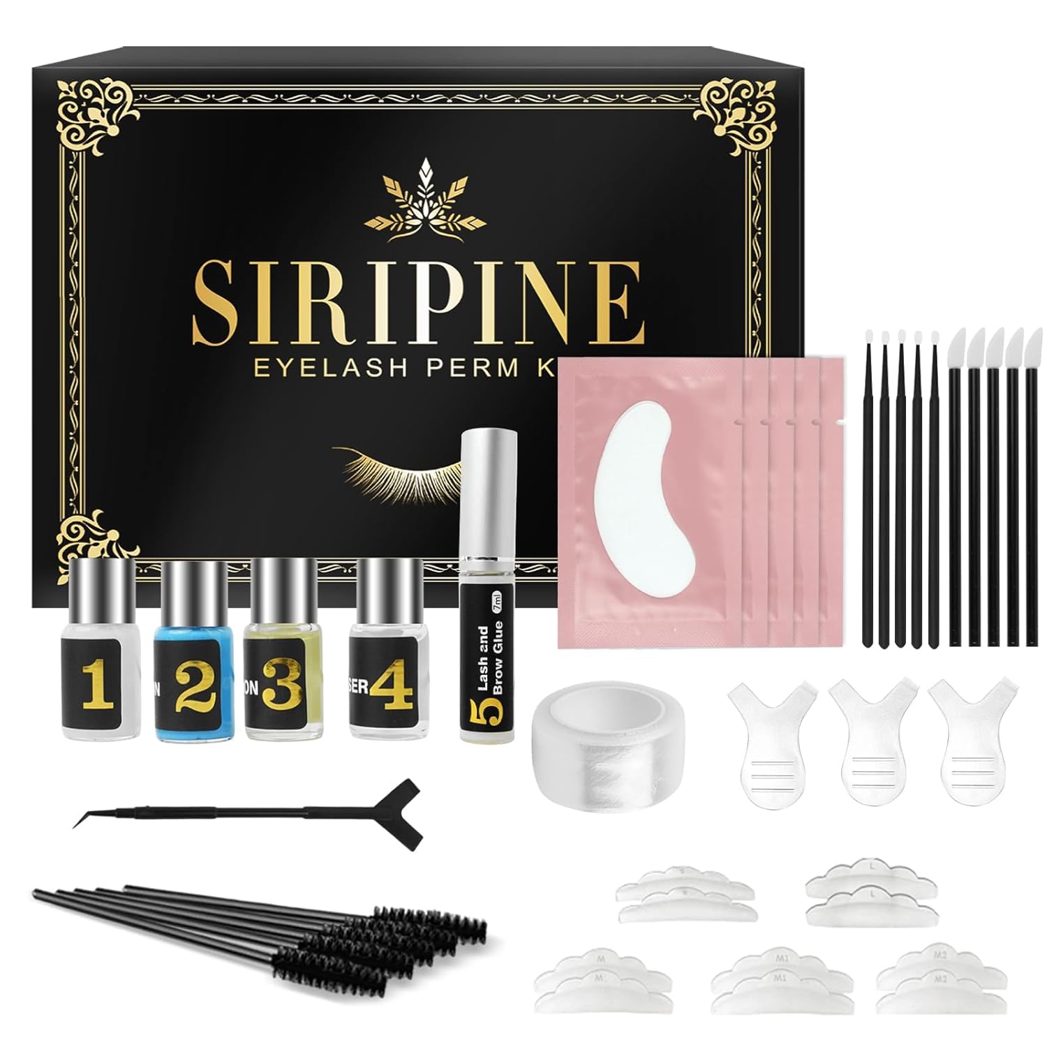 Siripine Eyelash Lift Kit – DIY Lash Perm Set for Natural Curl & Long-Lasting Lift