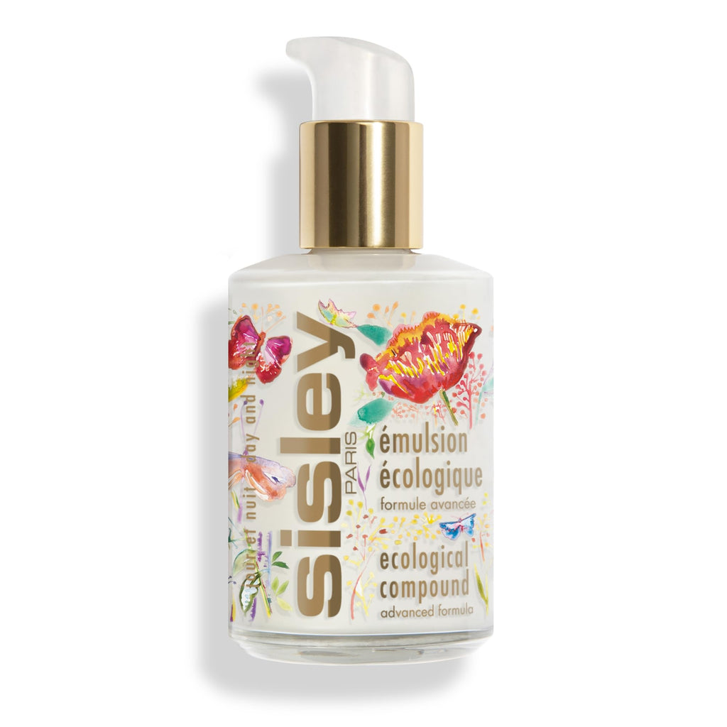 Sisley Paris Ecological Compound Advanced Formula – 125 mL Day & Night Cream for All Skin Types | Non-Greasy Matte Finish | Limited-Edition Blooming Peonies