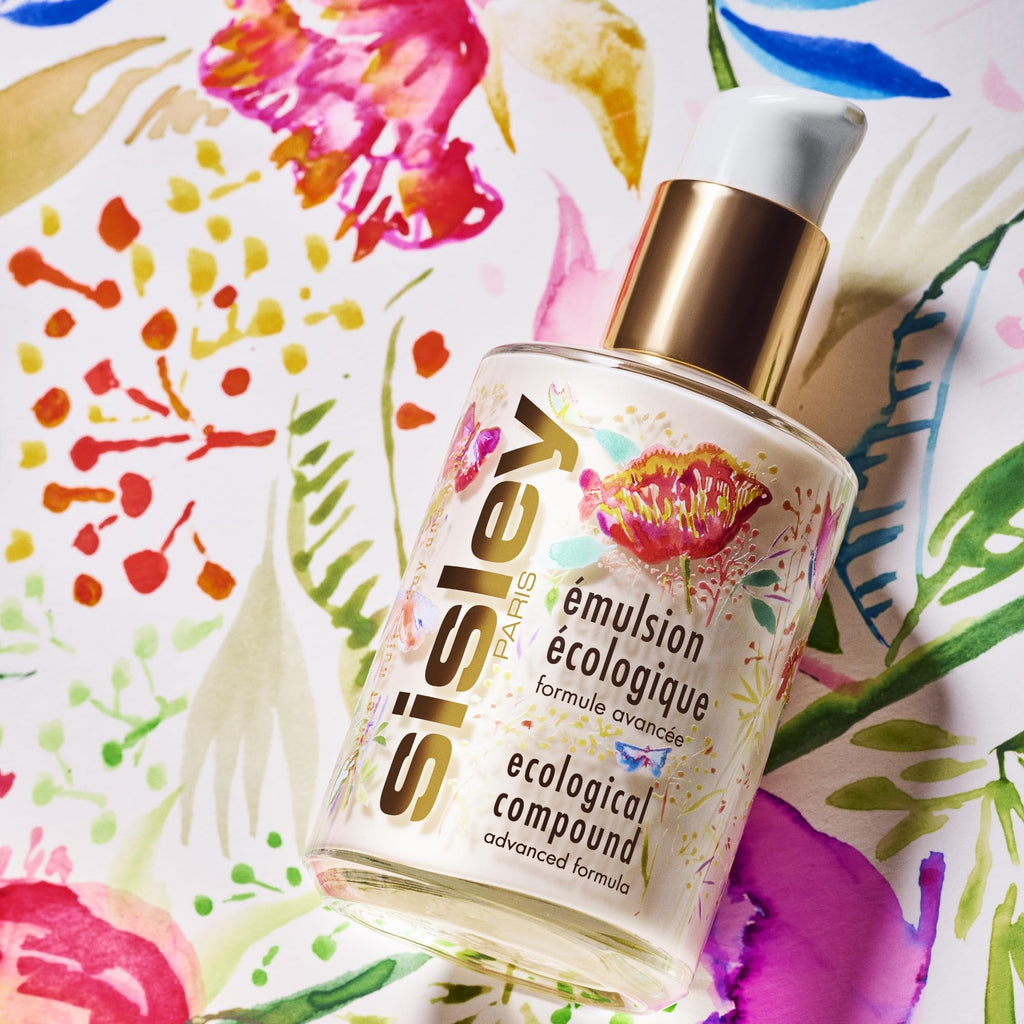 Sisley Paris Ecological Compound Advanced Formula – 125 mL Day & Night Cream for All Skin Types | Non-Greasy Matte Finish | Limited-Edition Blooming Peonies