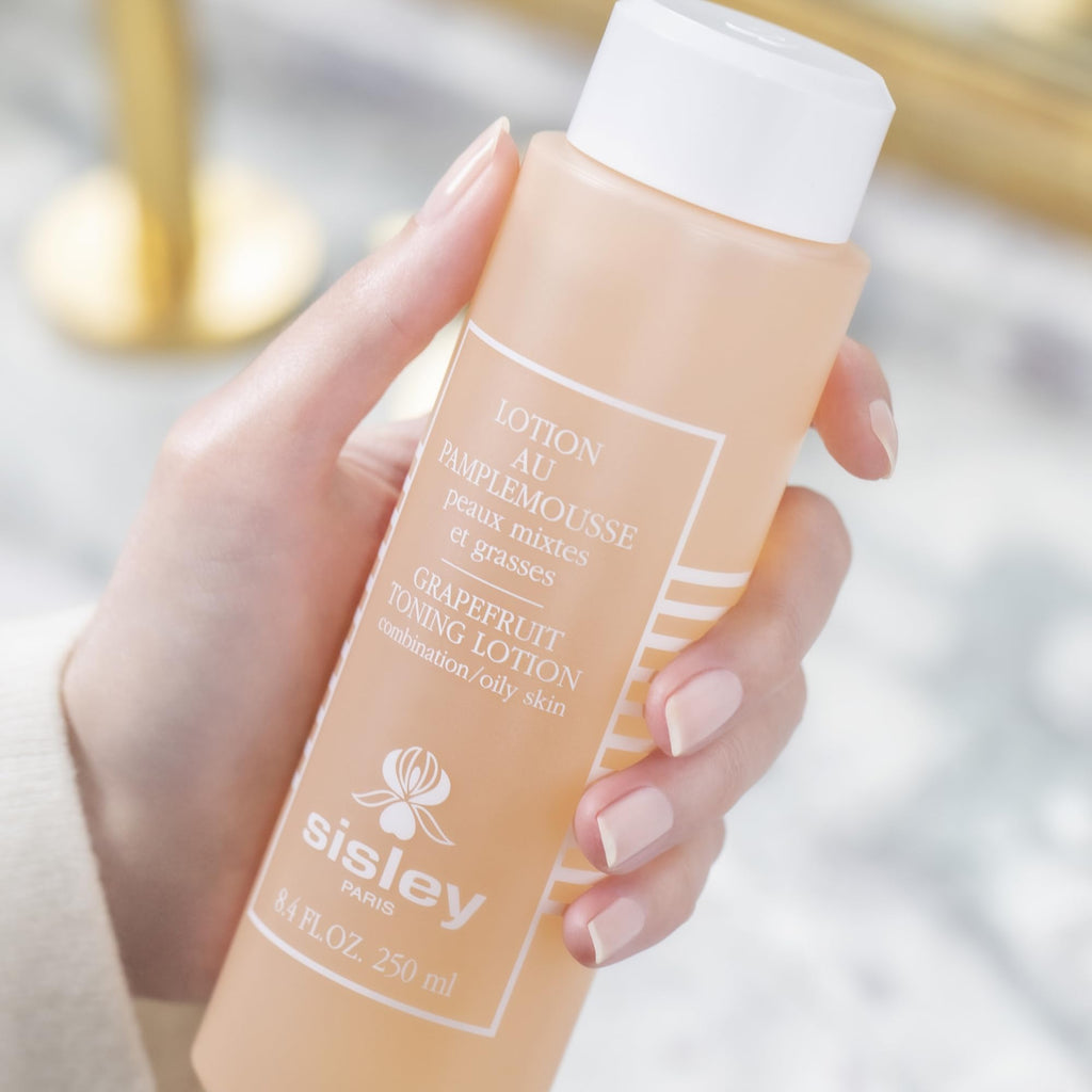 Sisley Paris Grapefruit Toning Lotion – 250 mL | Cleanse, Tone & Minimize Pores for a Matte Finish