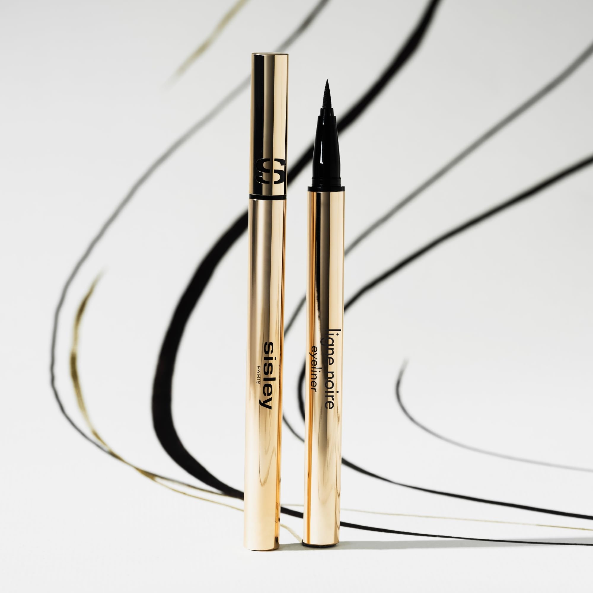 Sisley Paris Ligne Noire Eyeliner – Deep Black, High-Intensity, Waterproof, Vitamin Peptide Lash Support | Easy Application