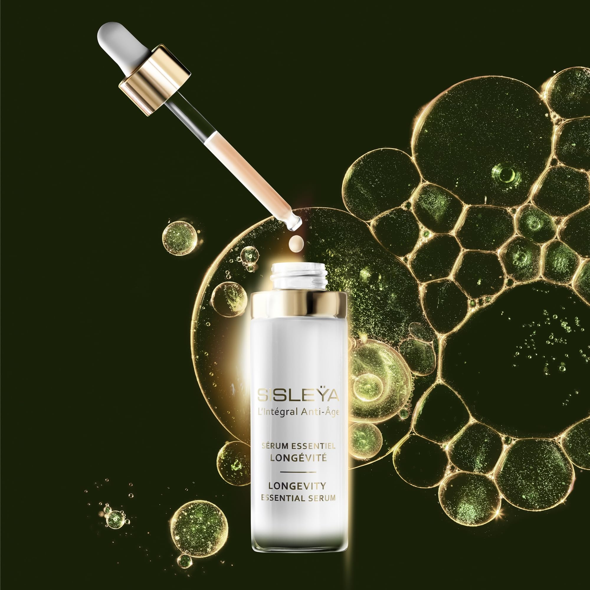 Sisley Paris Sisleya L'Integral Anti-Age Longevity Essential Serum – Anti-Aging & Firming for Mature Skin – 30 mL