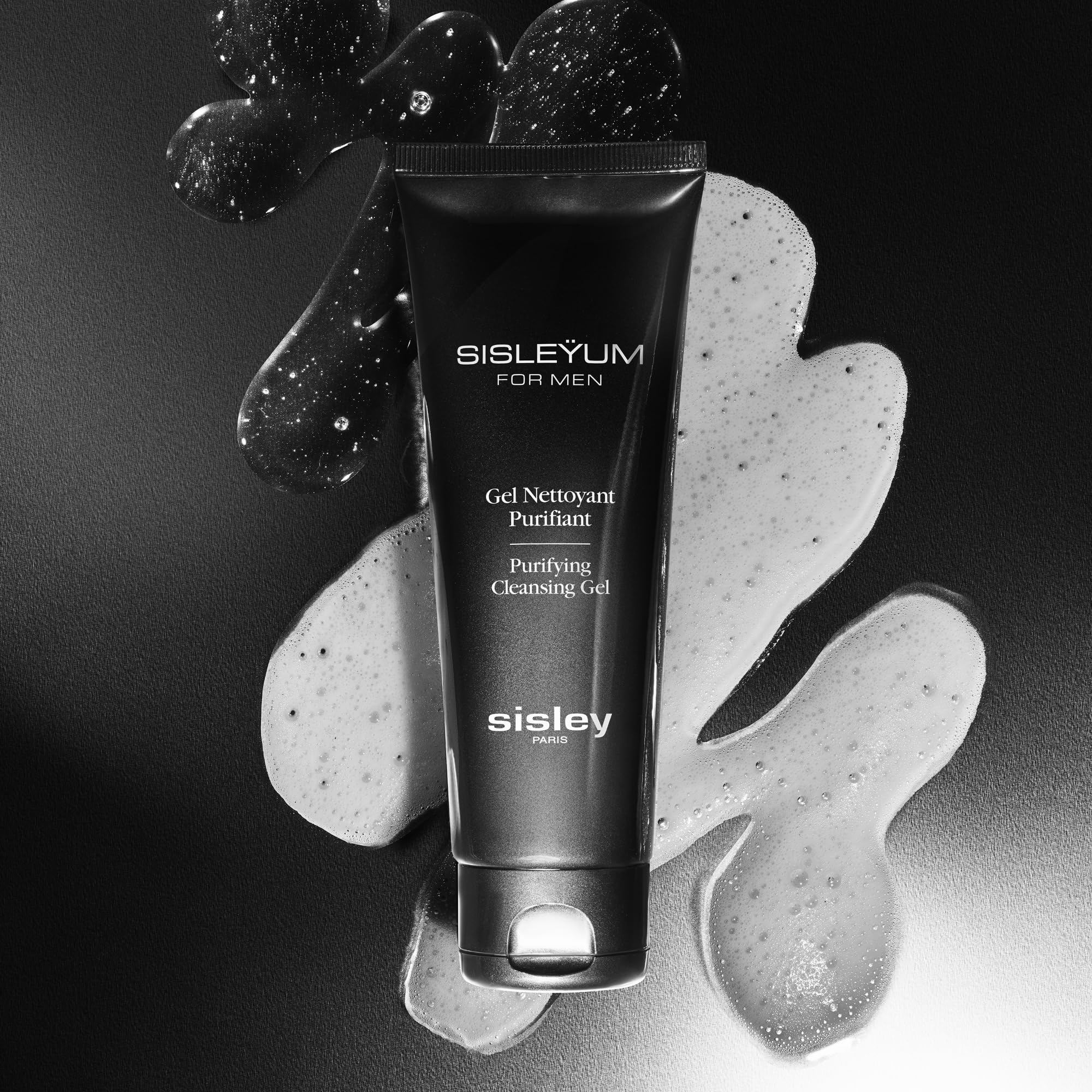 Sisley Paris Sisleyum Purifying Cleansing Gel for Men – Foaming Face Wash, Easy Rinse (125 mL)