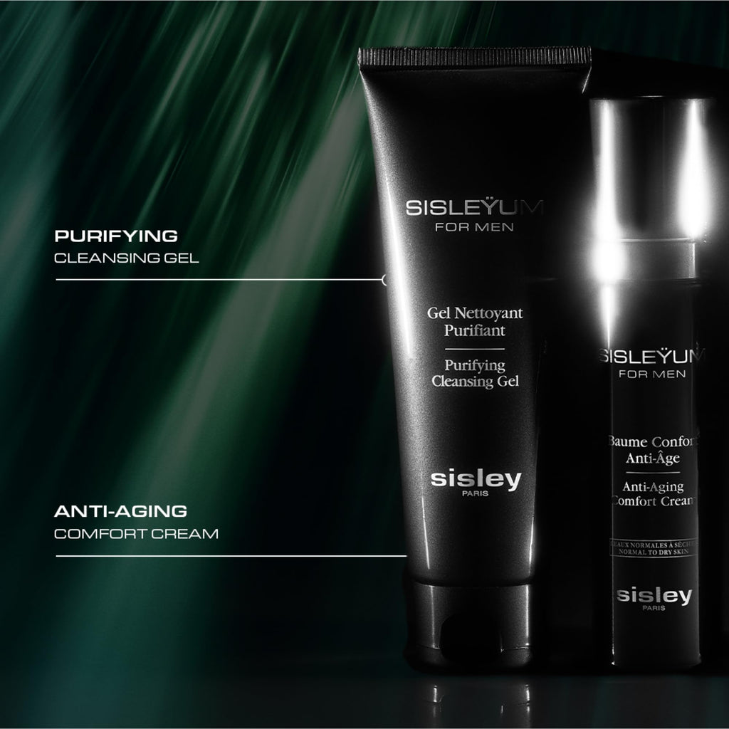 Sisley Paris Sisleyum Purifying Cleansing Gel for Men – Foaming Face Wash, Easy Rinse (125 mL)