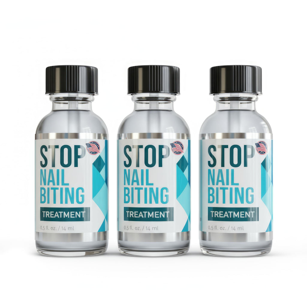 SISQUOC HEALTHCARE Stop Nail Biting Treatment – Clear Bitter Nail Polish for All Ages (3x0.5 fl oz)