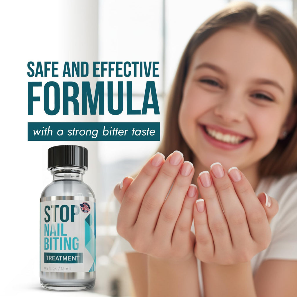 SISQUOC HEALTHCARE Stop Nail Biting Treatment – Clear Bitter Nail Polish for All Ages (3x0.5 fl oz)