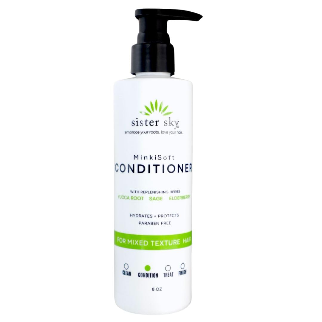 Sister Sky MinkiSoft Conditioner – Paraben Free, Sulfate Free for Diverse, Coarse, Dry Hair