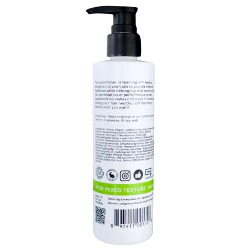 Sister Sky MinkiSoft Conditioner – Paraben Free, Sulfate Free for Diverse, Coarse, Dry Hair