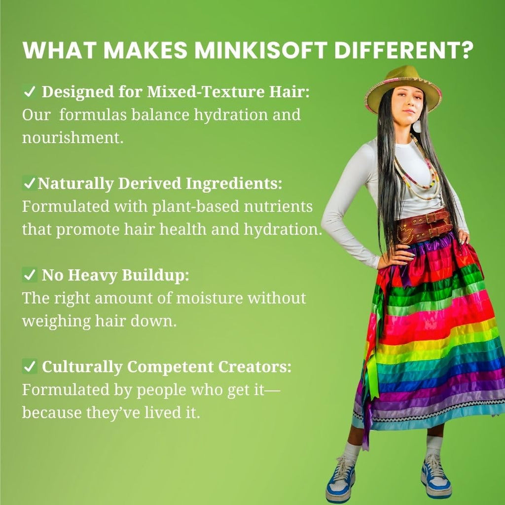 Sister Sky MinkiSoft Conditioner – Paraben Free, Sulfate Free for Diverse, Coarse, Dry Hair