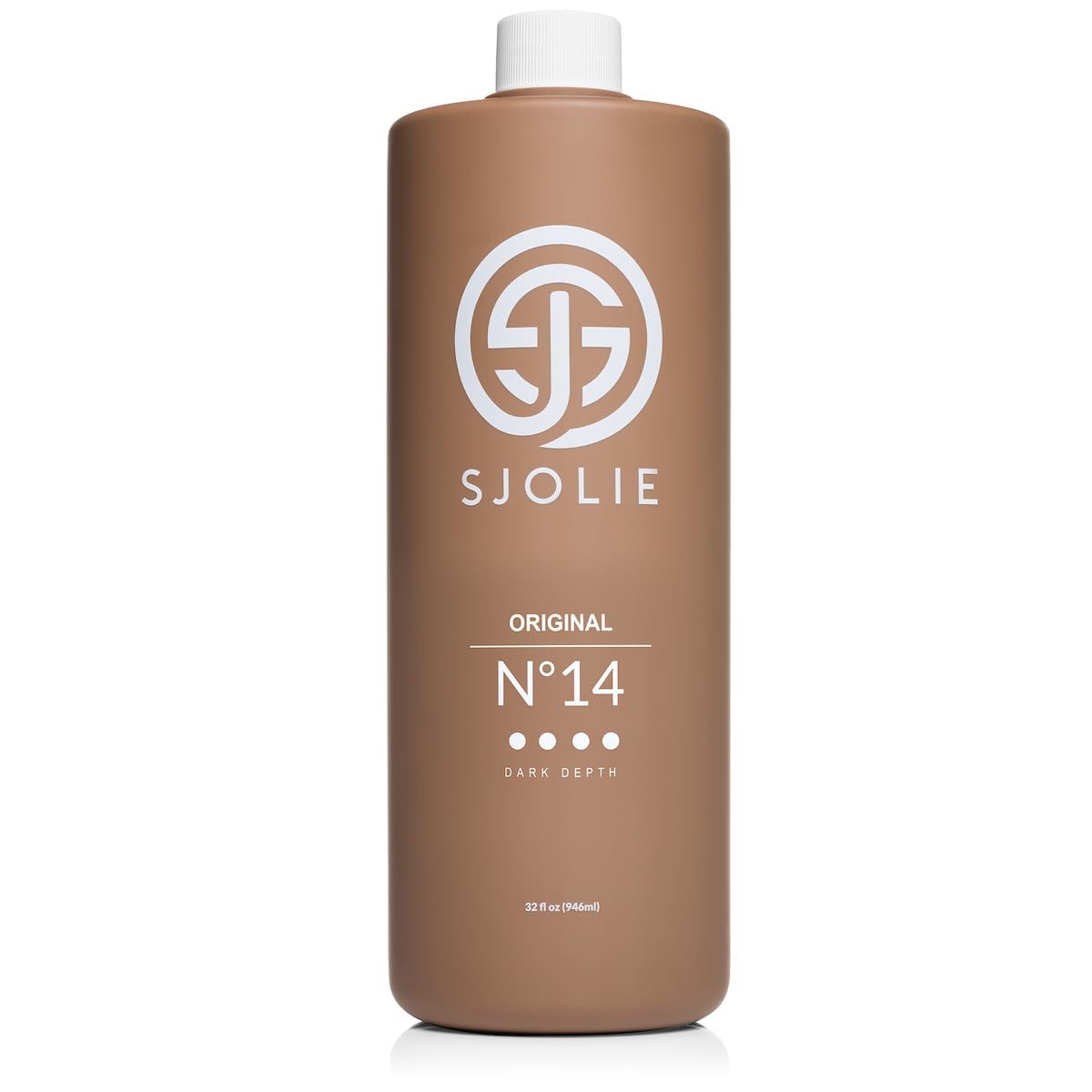 SJOLIE Spray Tan Solution No. 14 – Dark Depth Sunless Tanner, Hydrating 32oz