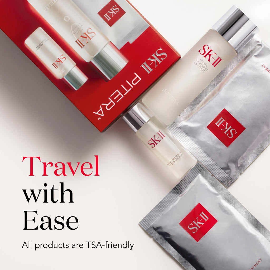 SK-II First Experience Skin Care Set – Essence, Mask & Clear Lotion Gift Kit (4 Count)