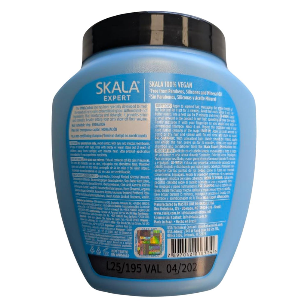 SKALA Hair Type 3ABC - More Curls & Passion Fruit Combo - Hydrate Curls, Eliminate Frizz, 2-in-1 Conditioning Treatment & Cream to Comb
