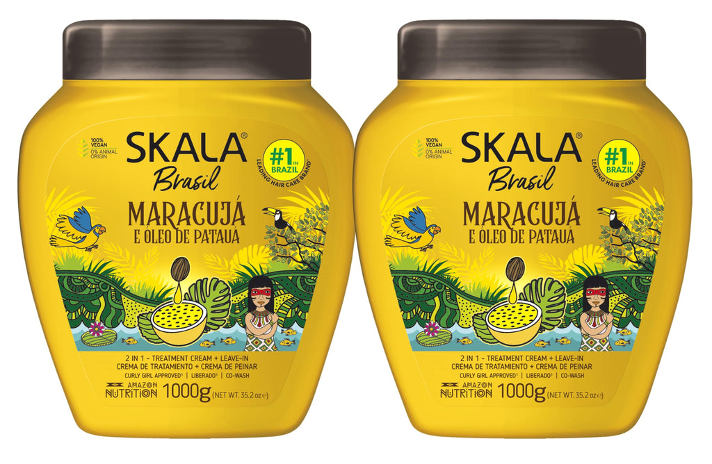 SKALA Maracuja Passion Fruit – Vegan, Cruelty-Free Curl Moisturizer (2x1000g)