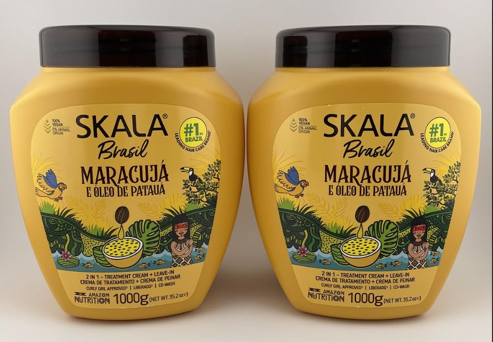 SKALA Maracuja Passion Fruit – Vegan, Cruelty-Free Curl Moisturizer (2x1000g)