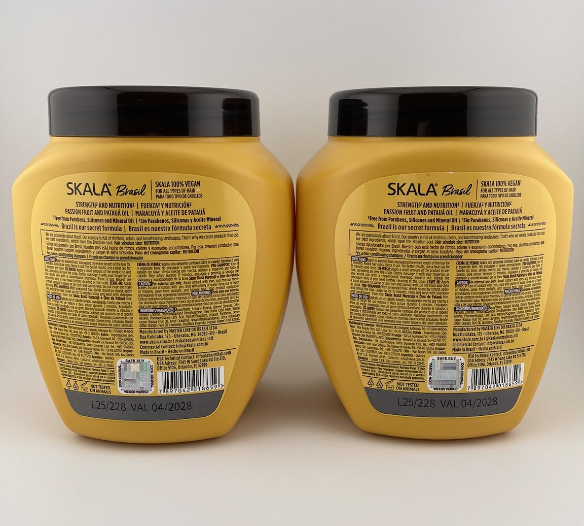 SKALA Maracuja Passion Fruit – Vegan, Cruelty-Free Curl Moisturizer (2x1000g)