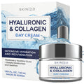 Skin 2.0 Hyaluronic Acid & Collagen Moisturizer – Deep Hydration, Firming & Anti-Aging Day Cream (Korean Clean Beauty) – 1.69 oz