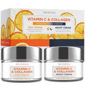 Skin 2.0 Vitamin C & Collagen Day & Night Moisturizer – Vegan K-Beauty Duo