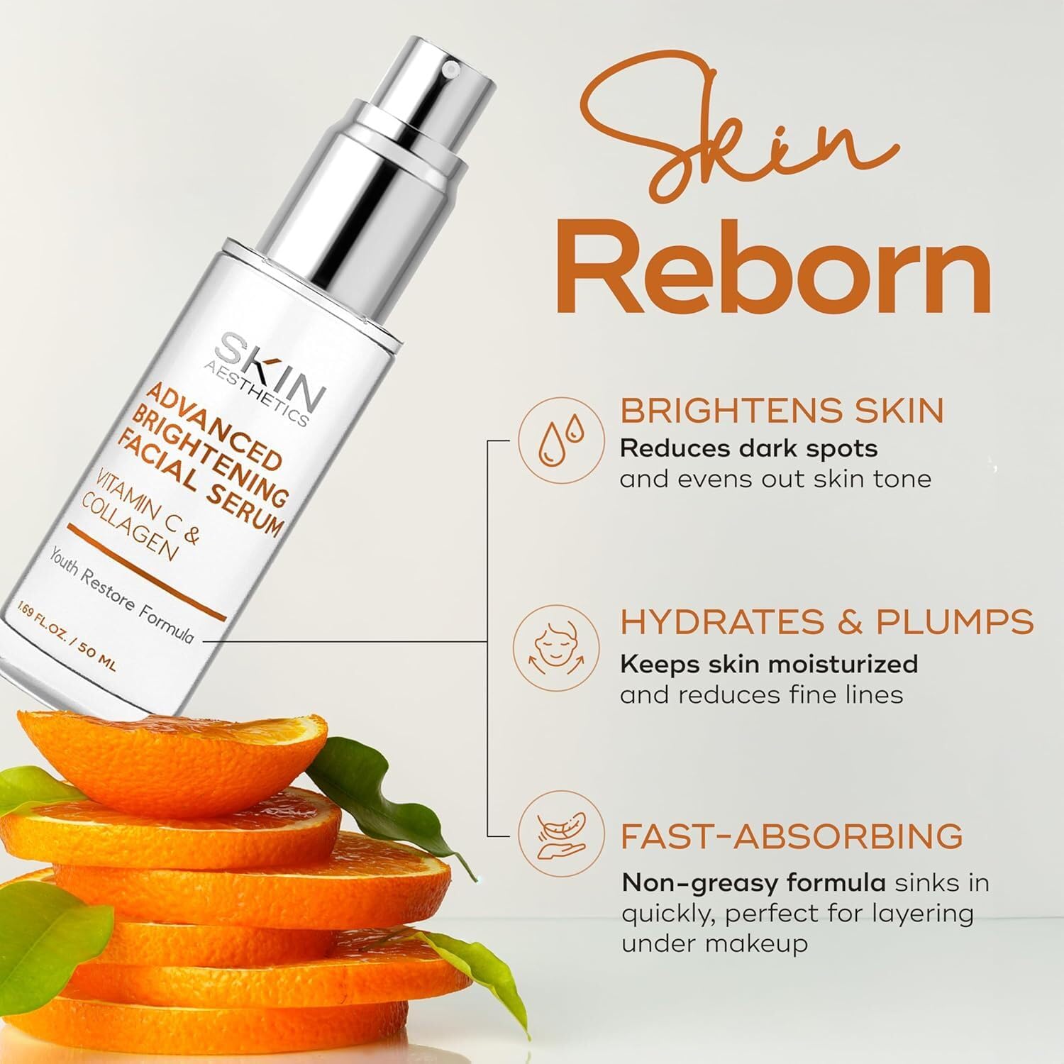 Skin Aesthetics Vitamin C Serum + Moisturizer Set – Brighten & Even Skin Tone