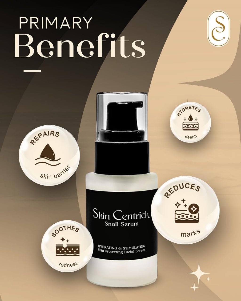 Skin Centrick Snail Mucin Serum – Hydrating Glass Skin Serum for All Skin Types