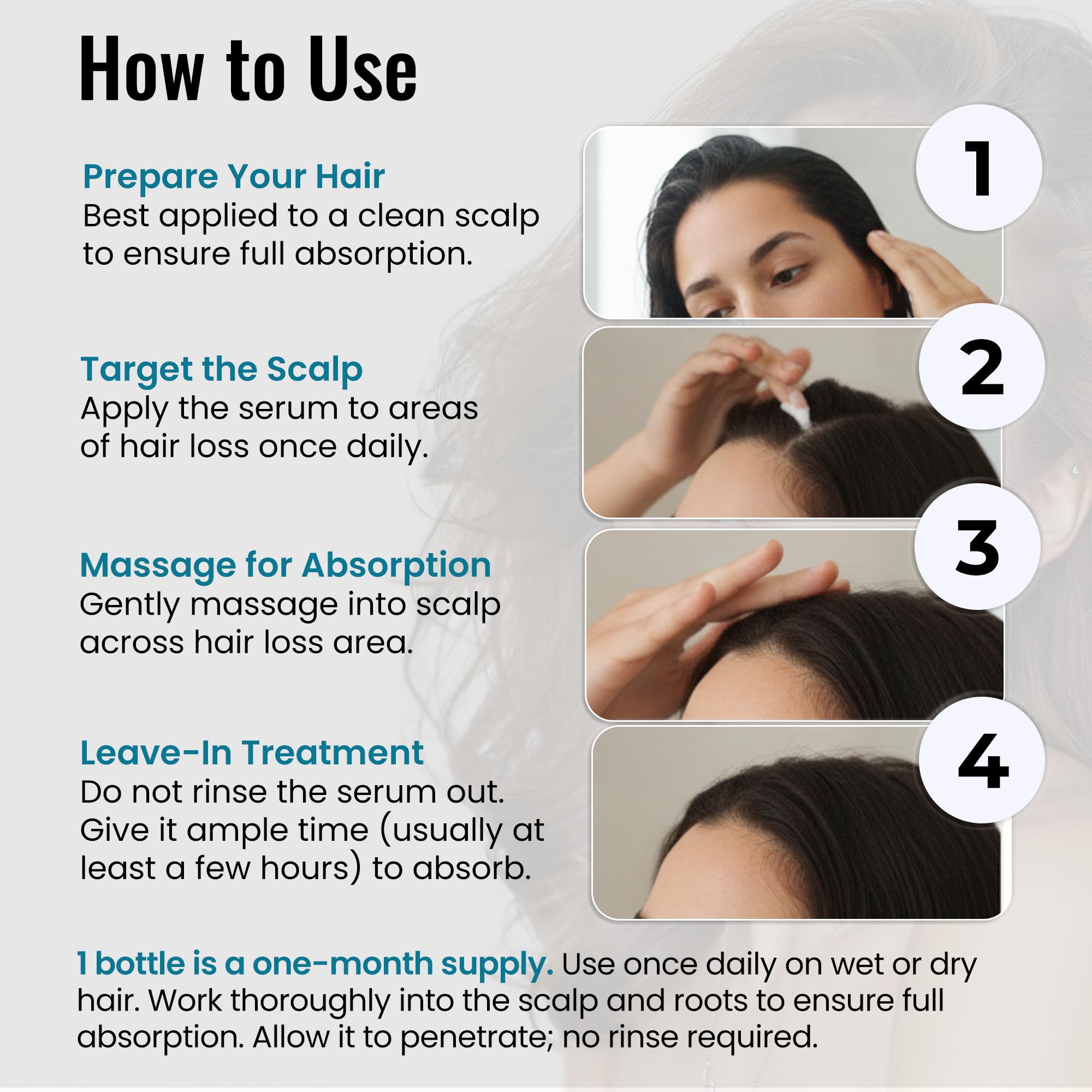 Botanical Hair Loss Foaming Serum by Skin Clinic for Hair — Saw Palmetto & Plant-Based Density Support