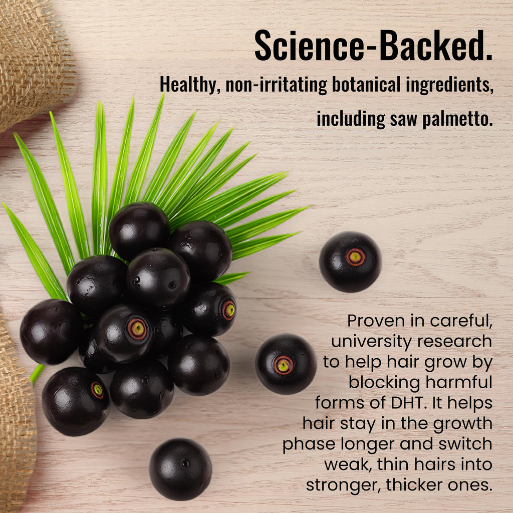 Botanical Hair Loss Foaming Serum by Skin Clinic for Hair — Saw Palmetto & Plant-Based Density Support