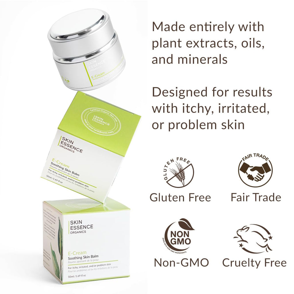 Skin Essence Organics E-Cream Soothing Skin Balm | Calming Plant-Based Care