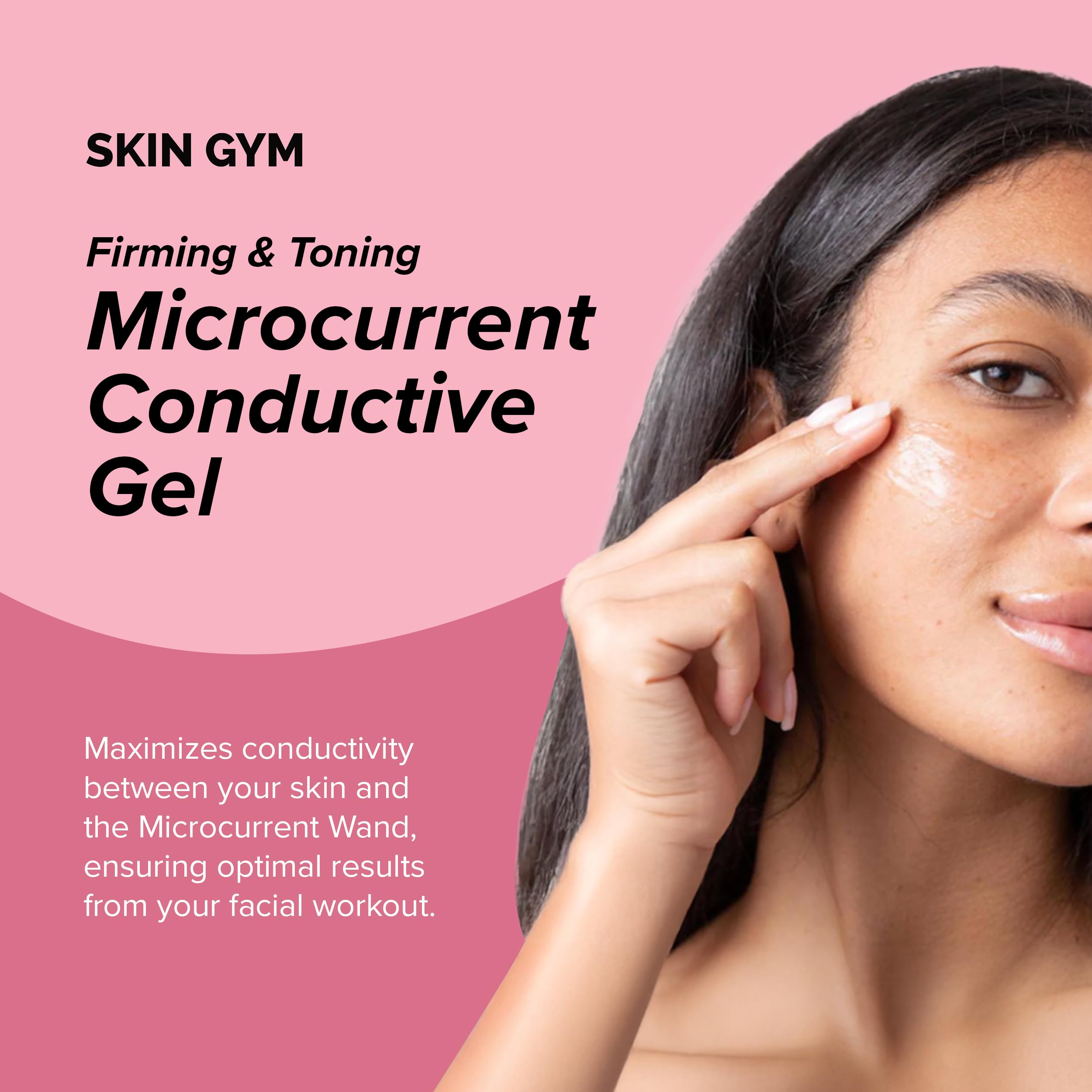 Skin Gym Microcurrent Conductive Gel for Face & Body — Hydrating Glide, 2.7 oz