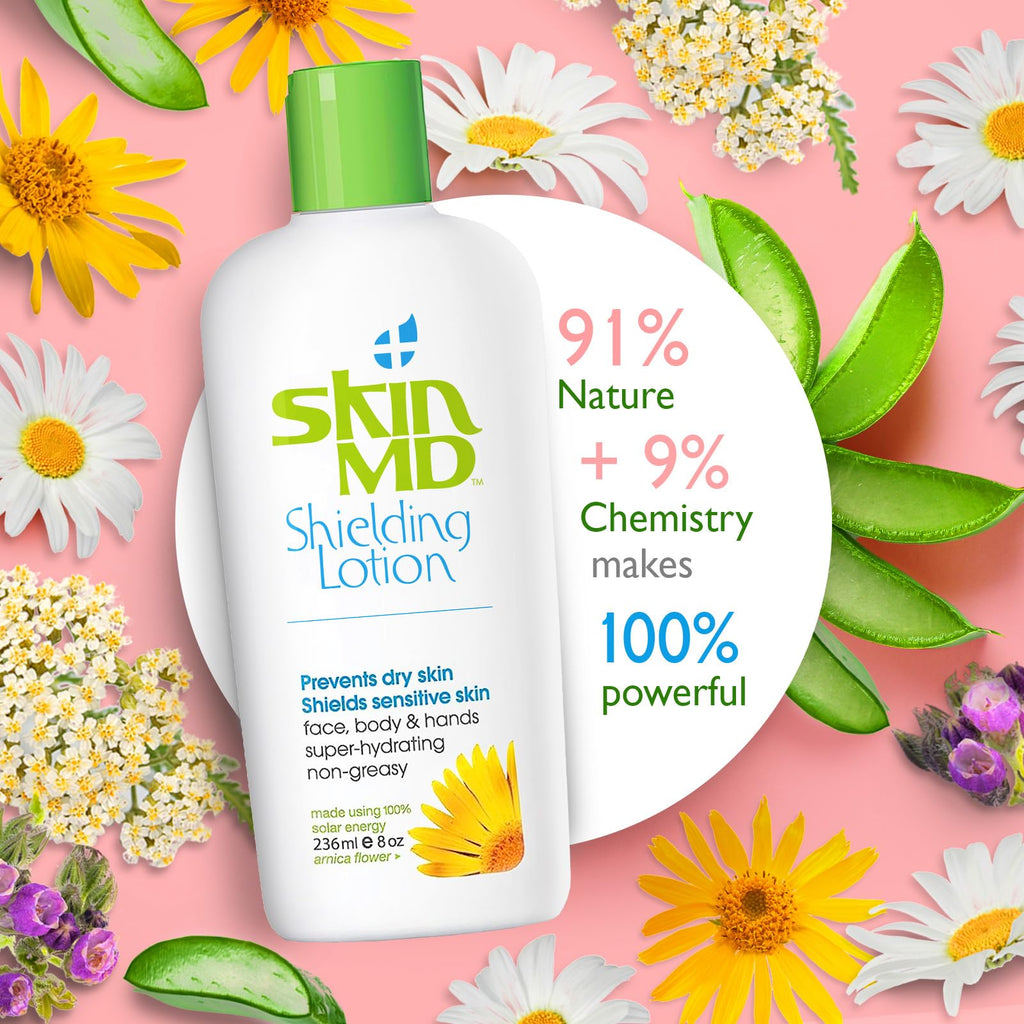 Skin MD Shielding for Face & Body | Hypoallergenic Moisturizer (8 oz)