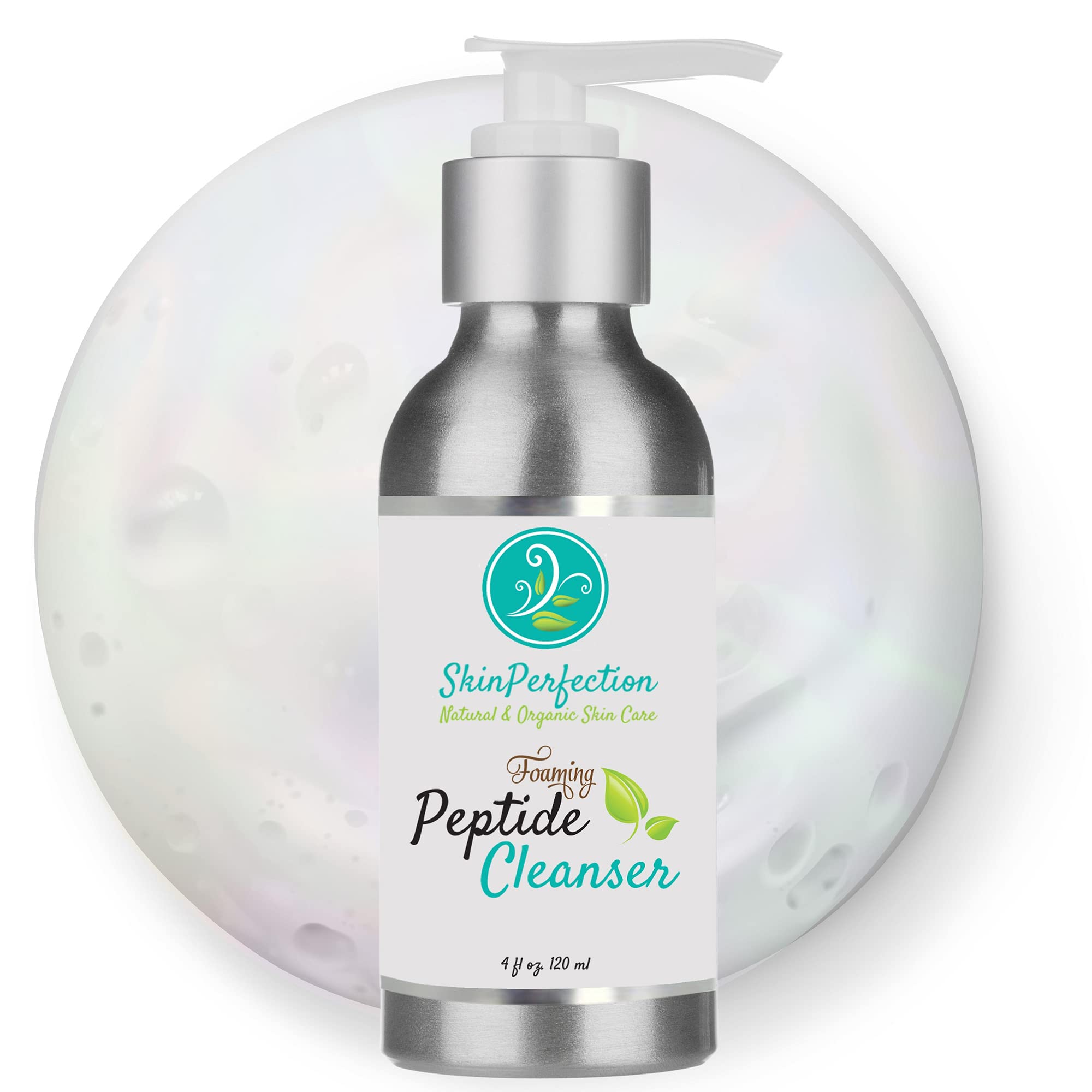 Skin Perfection Foaming Peptide Cleanser – EWG Verified, Amaranth & Botanicals, 4 oz