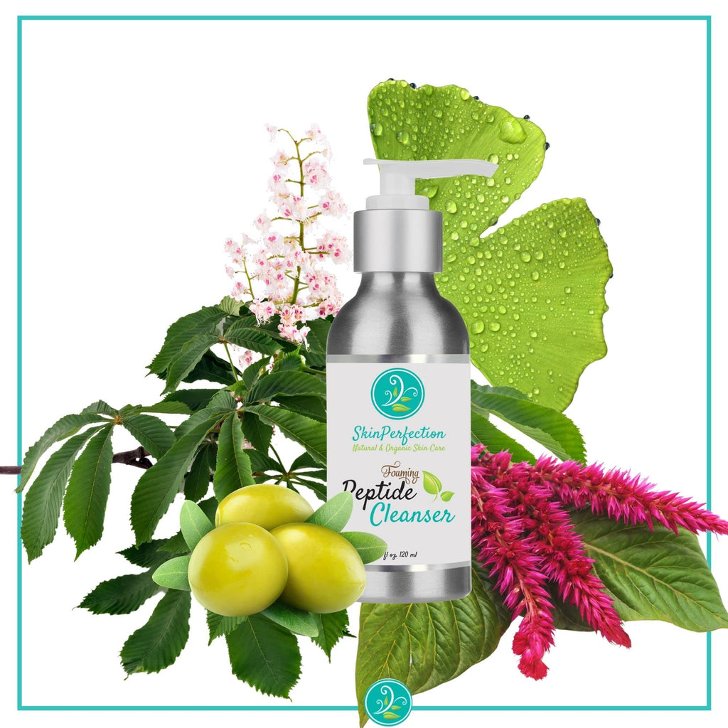 Skin Perfection Foaming Peptide Cleanser – EWG Verified, Amaranth & Botanicals, 4 oz
