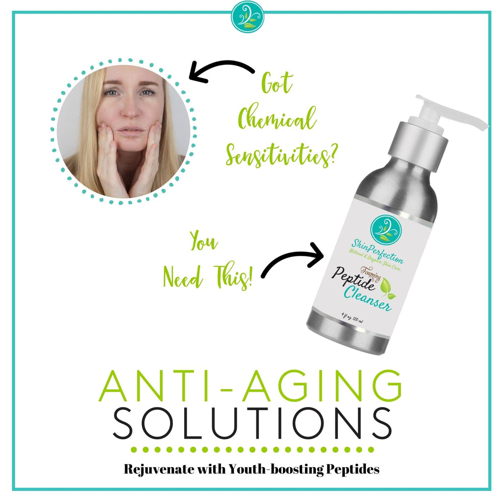 Skin Perfection Foaming Peptide Cleanser – EWG Verified, Amaranth & Botanicals, 4 oz