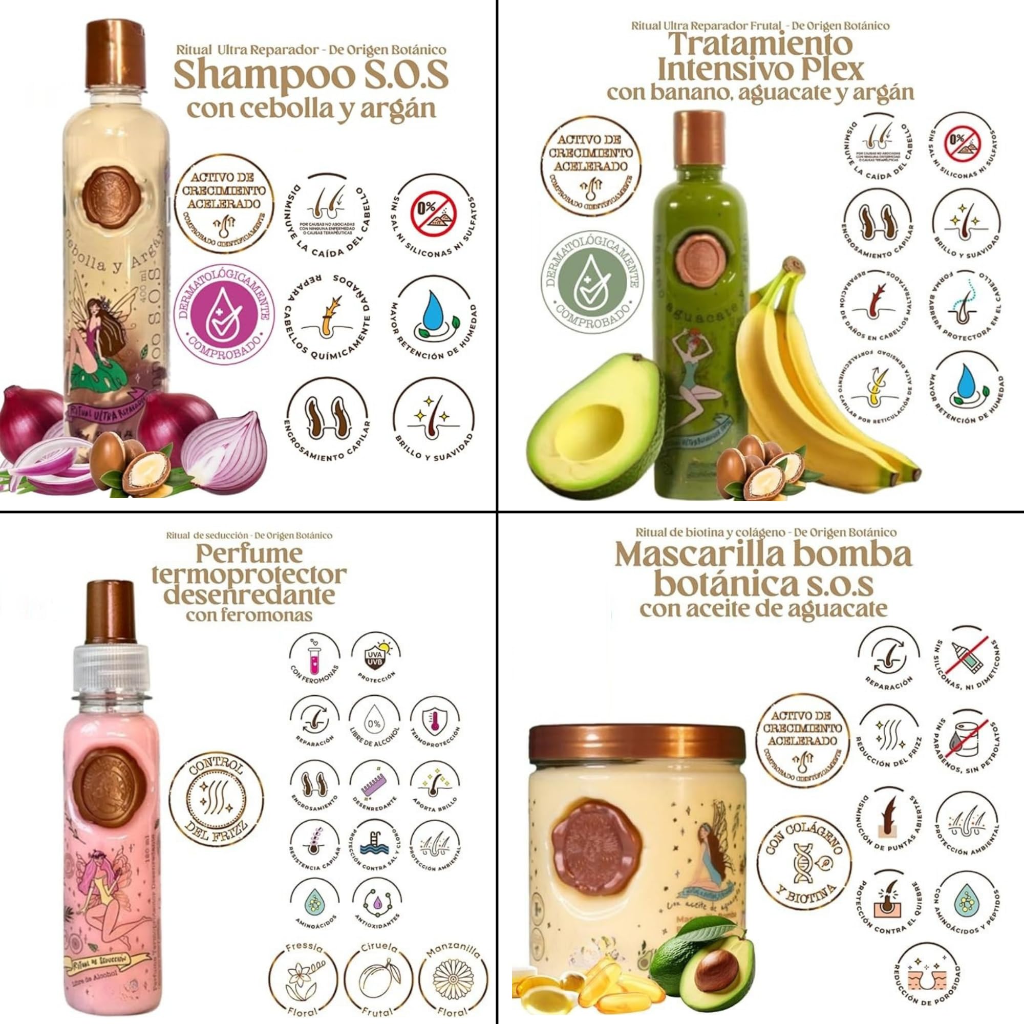 Ritual Botanico Organic Keratin Kit — Straighten, Repair & Relax Hair | Vegan, Formaldehyde-Free, Colombia