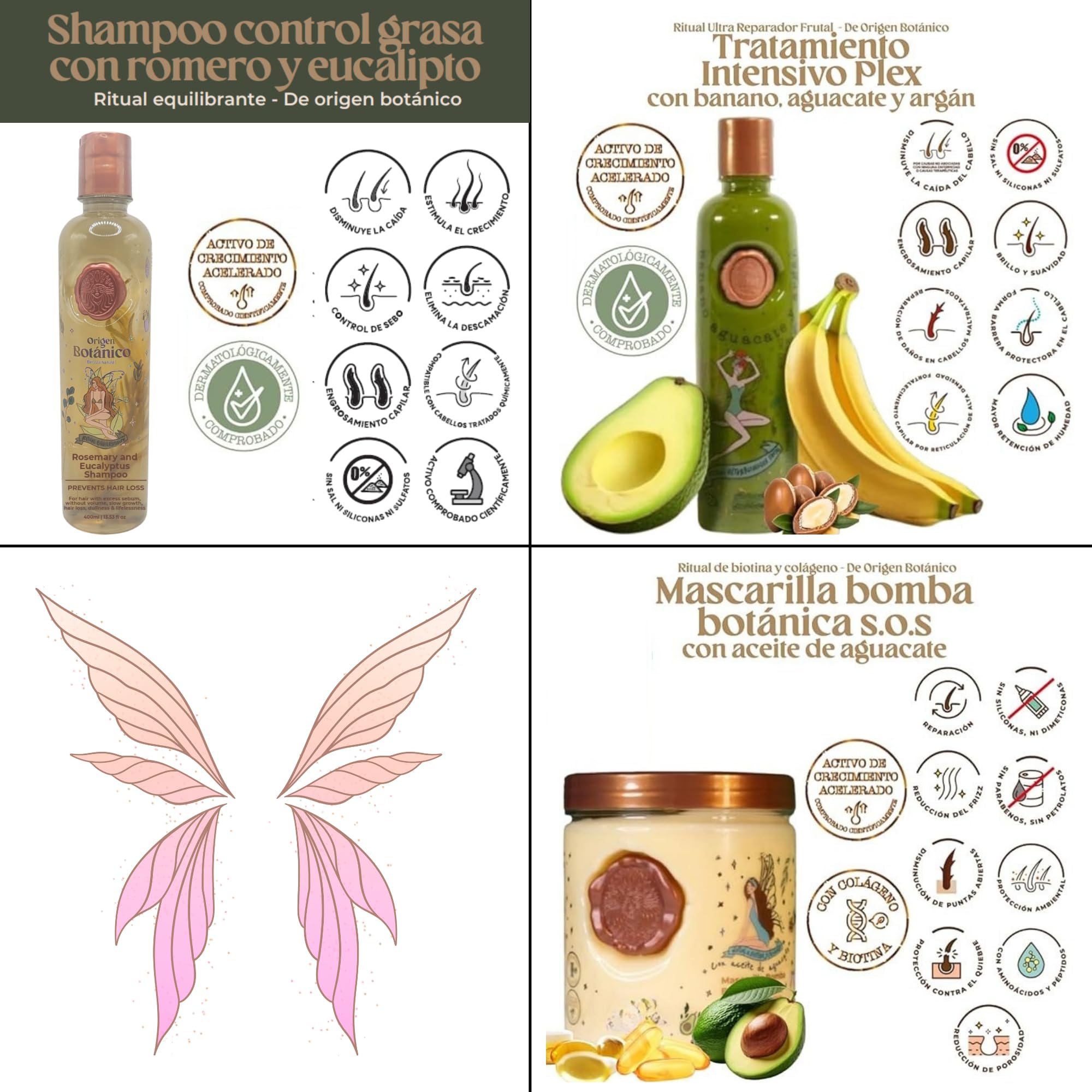 Skin Revolution Ritual Botanico Organic Keratin Kit | Safe, Vegan Hair Straightening (Colombia)