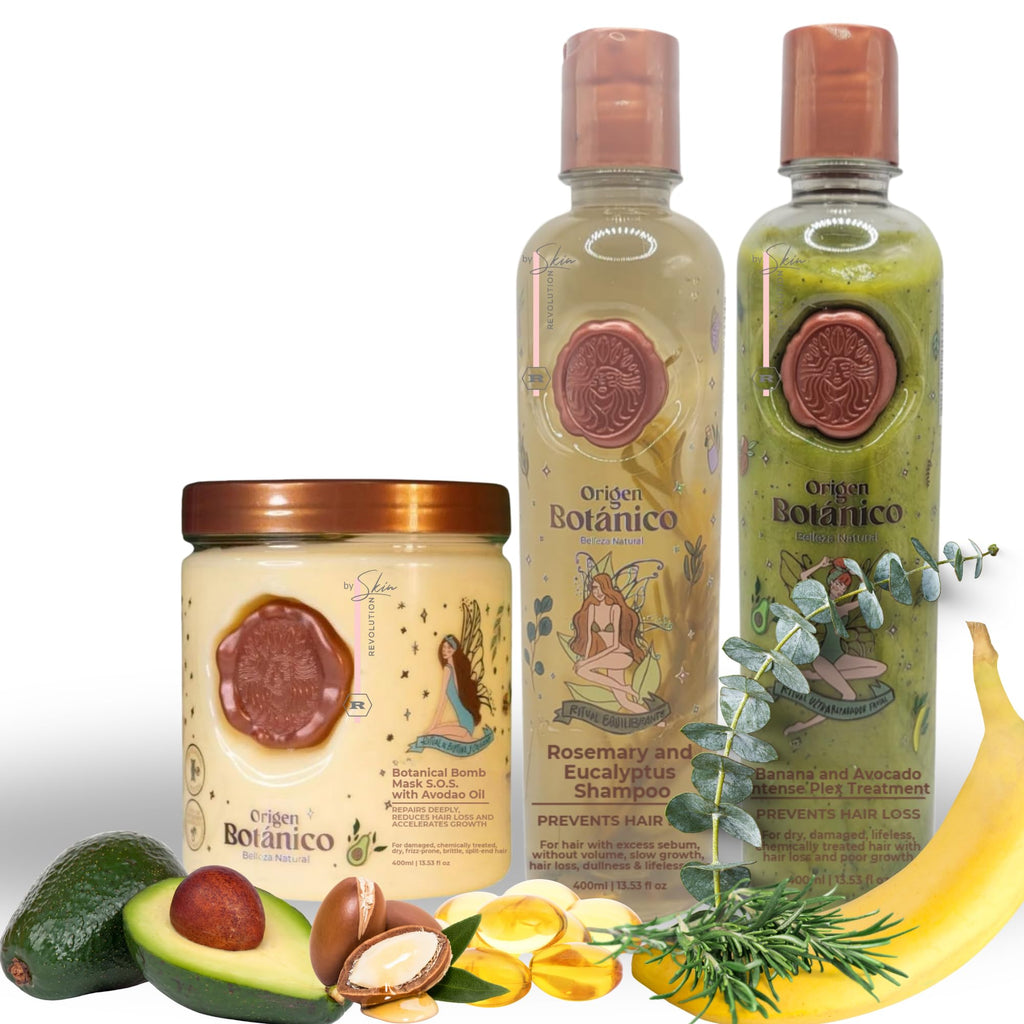 Skin Revolution Ritual Botanico Organic Keratin Kit | Safe, Vegan Hair Straightening (Colombia)