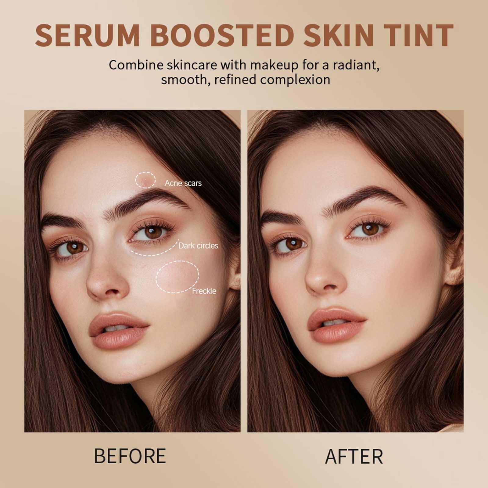 Skin Tint & Contour Stick – Hydrating Serum-Infused Tint with Buildable Coverage