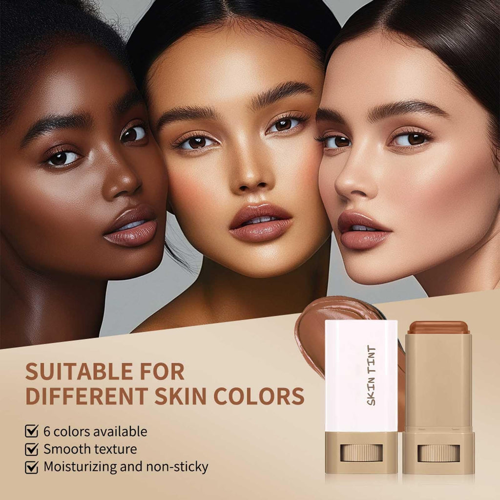 Skin Tint & Contour Stick – Hydrating Serum-Infused Tint with Buildable Coverage