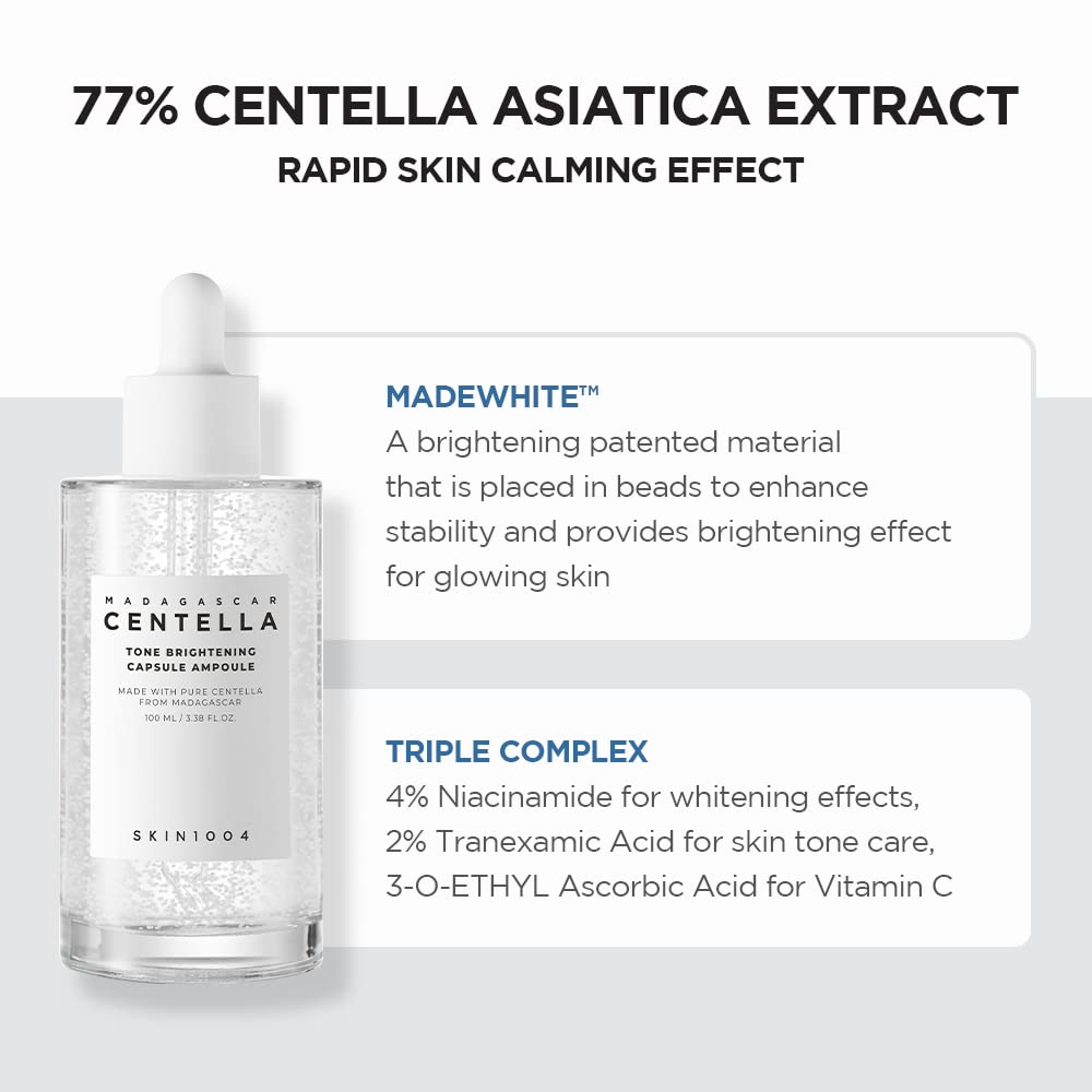 SKIN1004 Madagascar Centella Tone Brightening Capsule Ampoule 100 ml – Calming Moisture for Sensitive Skin